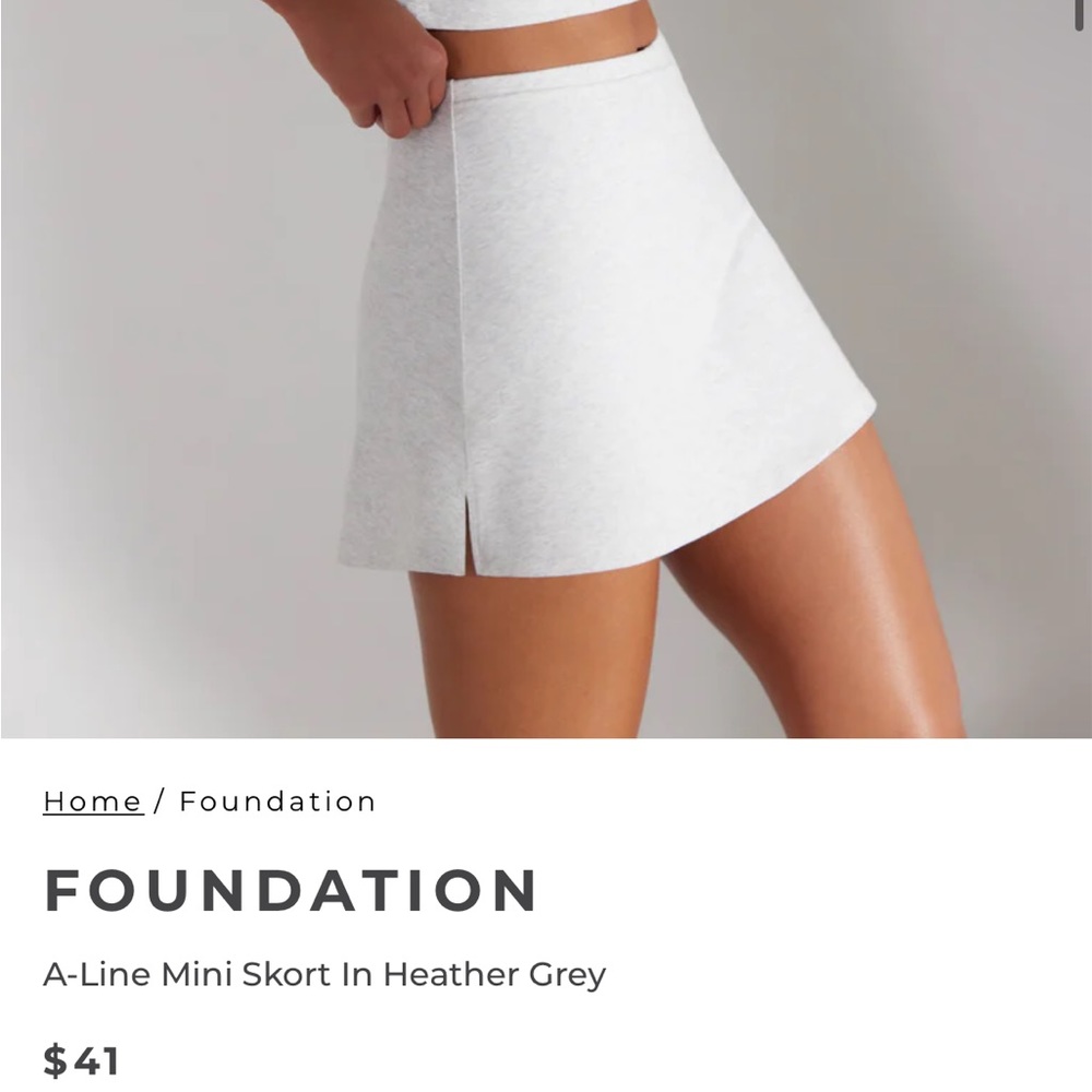 Bo+Tee Foundation A-Line Mini Skort
